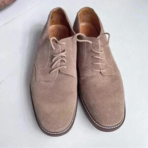 Alan Payne Buck Suede Lace Up Oxfords Dress Shoes Mens 10 Lace Up Brazil Made‎
